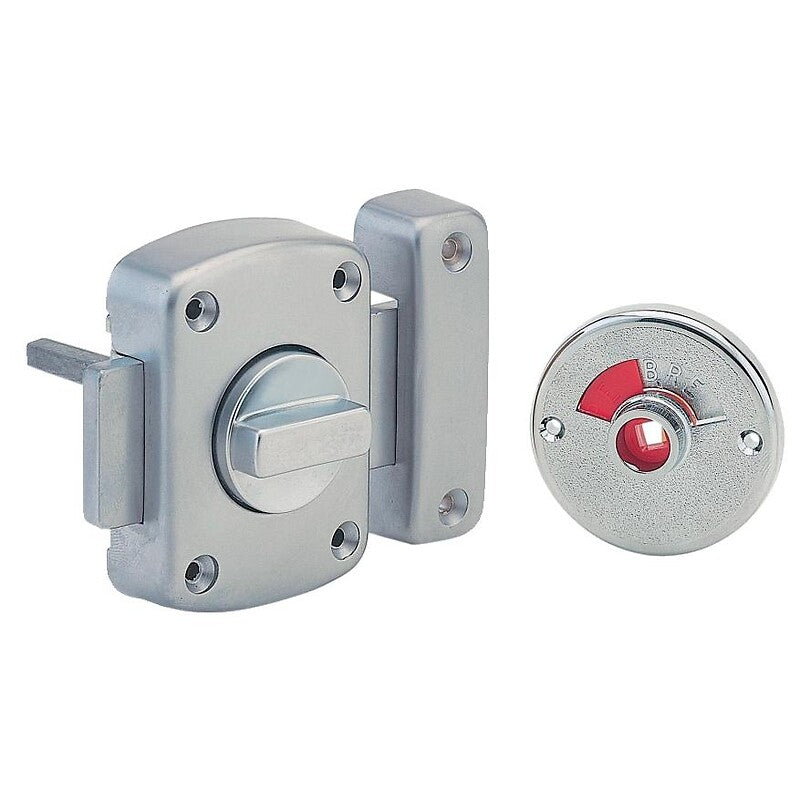 Alouette type automatic lock for WC with indicator light in 50 mm width, silver finish. Discover shopping simplified with DIAYTAR NIGERIA's comprehensive platform and reliable 5-8 day shipping.