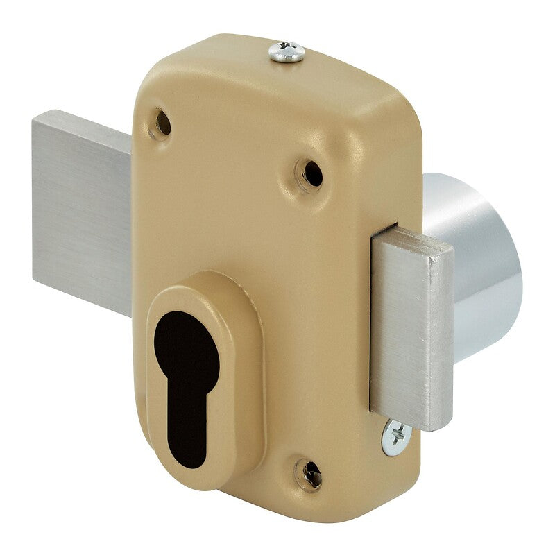 European cylinder safety lock, reinforced cylinder protection and bronze finish counterplate, bolt length 120 mm. DIAYTAR NIGERIA brings the market to your fingertips with affordable prices and prompt delivery service.