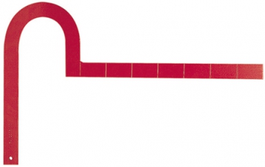 FLANGE BRACKET - RED LACQUERED STEEL - LENGTH 350 MM. Shop smarter, not harder with DIAYTAR NIGERIA - thousands of products at your fingertips with affordable delivery.