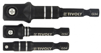 3 6.35MM HEXA IMPACT ADAPTERS FOR 1/2" 3/8" 1/4" FEMALE SQUARE SOCKETS. DIAYTAR NIGERIA makes every shopping desire a reality with affordable prices and delivery in 5-8 days.