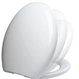VALLAURIS SEAT WITH COVER - SLOW CLOSING - THERMOPLASTIC - WHITE. DIAYTAR NIGERIA delivers what matters - quality, affordability, and prompt nationwide shipping.