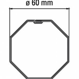 ADAPTER FOR 60 MM OCTAGONAL TUBE. DIAYTAR NIGERIA: Where every purchase is affordable and delivery is always within a week.