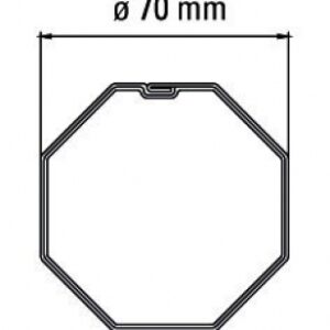 ADAPTER FOR 70 MM OCTAGONAL TUBE. DIAYTAR NIGERIA: Your gateway to affordable products delivered reliably across Nigeria.