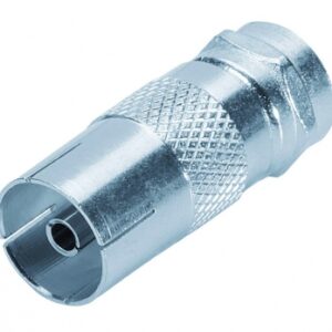 SATELLITE ADAPTER F / TV - "F" MALE / TV 9.52 MM FEMALE. Shop smart, shop DIAYTAR - Nigeria's most affordable e-commerce platform with nationwide delivery.