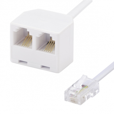 TELEPHONE ADAPTER 2 X RJ 11 FEMALE / RJ 45 MALE - 10 CM CORD. Your ideal shopping companion, DIAYTAR NIGERIA offers unmatched variety with delivery within a week.
