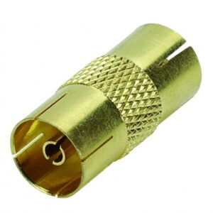 9.52MM FEMALE TV / 9.52MM FEMALE TV ADAPTER - GOLD PLATED CONNECTORS. Shop across boundaries with DIAYTAR NIGERIA's comprehensive platform and budget-friendly delivery.