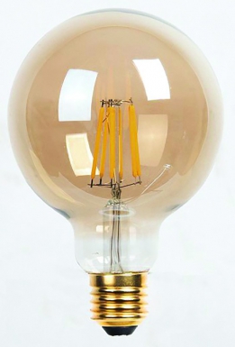 AMPOULE LED FILAMENT GLOBE GRISE G95 E27 8W 650 LM 4000°K BT1. DIAYTAR NIGERIA: Nigeria's answer to affordable online shopping with reliable 5-8 day delivery guarantee.