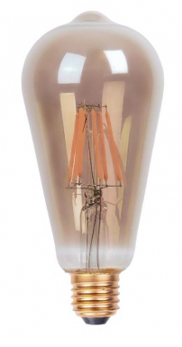 LED BULB FILAMENT PEAR GREY ST64 E27 8W 650 LM 4000°K BT1. DIAYTAR NIGERIA delivers more than products - we deliver affordable solutions within the week.
