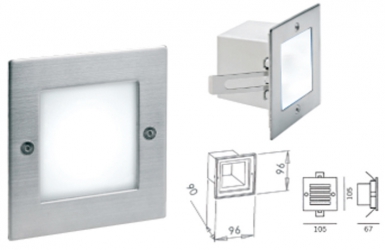 "DINA" WALL RECESSED LIGHTING UNIT 230 VOLTS CL I IP 54 16 LEDS OF 0.2 WATT WHITE. Experience the ease of modern shopping with DIAYTAR NIGERIA's vast selection and quick delivery service.