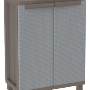 JRATTAN 68 STORAGE CABINET - POLYPROPYLENE COL. GREY/TAUPE - 2 DOORS - LXWXH: 680X375X915 MM. Discover shopping reimagined with DIAYTAR NIGERIA's extensive catalog and 5-8 day delivery service.