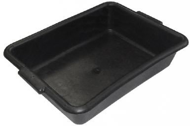 BLACK POLYETHYLENE PLASTIC MASON'S TROUGH WITH HANDLES - CONT. 10 LITERS. DIAYTAR NIGERIA: Bringing quality products to every Nigerian home at prices everyone can afford.