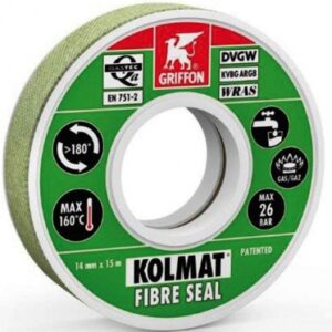 KOLMAT SEALING TAPE - IMPREGNATED AND REINFORCED WITH FIBER - FOR METAL OR SYNTHETIC FITTINGS - ROLL 14 MM X 15 M. Experience retail satisfaction with DIAYTAR NIGERIA's comprehensive platform and prompt shipping service.