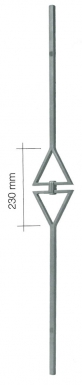 FORGED BAR IN SQUARE IRON STYLE 14 MM DIM. L X H: 130X1000 MM. Your shopping journey simplified with DIAYTAR NIGERIA's vast selection and budget-friendly shipping.