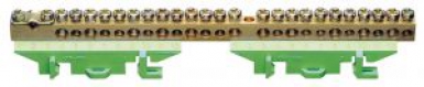 BRASS EARTH CONNECTOR STRIPS. 1X25 +11X16 +13X10 -25 RAC. - LG. 169 MM. Your everyday shopping solution, DIAYTAR NIGERIA offers variety and value delivered within 8 days.