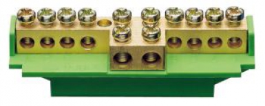 BRASS EARTH CONNECTOR STRIPS. 2X16 TO DOUBLE SER. +8X10 -10 RAC. - LG. 69 MM. DIAYTAR NIGERIA brings online shopping to every Nigerian with affordable prices and reliable shipping.