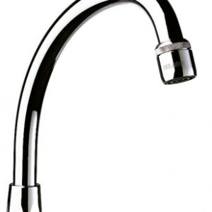 SWIVEL SPOUT ON DECKING - F 1/2" - L 150 MM - H 105 MM - CHROME-PLATED BRASS. DIAYTAR NIGERIA: Bringing the marketplace to every Nigerian with affordable prices and quick delivery.