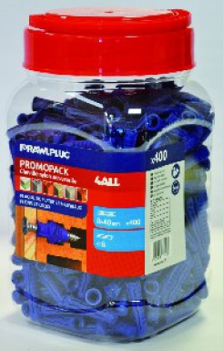 CAN OF 4ALL NYLON MULTIFUNCTIONAL ANCHOR. LENGTH 40 MM Ø 8 MM PACK OF 400. Shop with intention at DIAYTAR NIGERIA, offering thousands of products at budget-friendly prices.