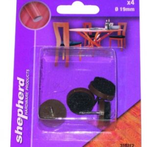 BLISTER PACK OF 4 BROWN PLASTIC NAILABLE FELT PADS Ø 19 MM. Shop with purpose at DIAYTAR NIGERIA, where diverse selection meets budget-friendly nationwide delivery.