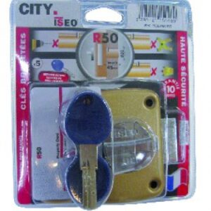 BLISTER LOCK CITY R50 WITH BRONZED GOLD BUTTON CYLINDER Ø 26 MM L. 45 MM 5 PATENTED KEYS. Experience the ease of modern shopping with DIAYTAR NIGERIA's vast selection and quick delivery service.