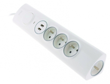 4-SOCKET + 2-USB SURGE PROTECTOR CORNER BLOCK. DIAYTAR NIGERIA: Putting quality products within reach of every Nigerian through our affordable marketplace.