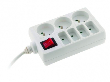 STANDARD MULTI-SOCKET BLOCKS WITH SWITCH 4X6A/3X16A H05VV-F 3G1MM2 1 METER 3680W-230V~ - WHITE. Experience shopping without limits at DIAYTAR NIGERIA, where affordability meets convenience in just days.