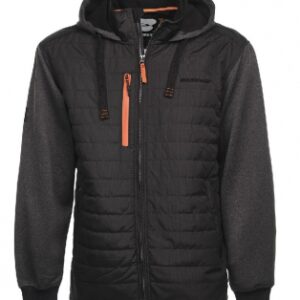YARI JACKET - HEATHER GREY/BLACK - SIZE S. Your comprehensive marketplace awaits at DIAYTAR NIGERIA with affordable prices and reliable delivery times.