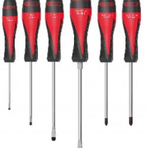 BOX OF 6 ULTIMATE SLOTTED SCREWDRIVERS: 1X(3.5X75) - 1X(4.0X100) - 1X(5.5X125) - 1X(6.5X150) PHILIPS: 1X(PH1X75) - 1X(PH2X100). DIAYTAR NIGERIA makes luxury accessible with our affordable prices and dependable delivery service.
