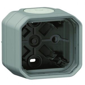 PLEXO WATERPROOF SURFACE MOUNTING BOX 1 STATION WITH 2 MEMBRANE END CAPS AND 1 INPUT - GREY. DIAYTAR NIGERIA: Bringing quality products to every Nigerian home at prices everyone can afford.