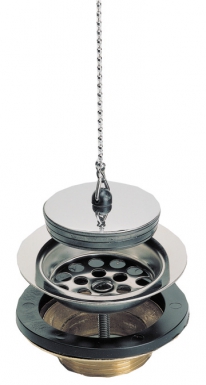 PLUG DRAIN - STONEWARE SINK - BRASS - STAINLESS STEEL TRAY - CHAIN ​​- 40X49 - BLISTER. DIAYTAR NIGERIA: Your partner in affordable e-commerce with dependable delivery across Nigeria.