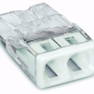 AUTOMATIC TERMINAL FOR 2 CONDUCTORS TRANSPARENT HOUSING COLOR WHITE COVER - PACKAGING 100. DIAYTAR NIGERIA: Where every click leads to affordable purchases delivered promptly to your door.