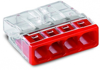 AUTOMATIC TERMINAL FOR 4 CONDUCTORS TRANSPARENT HOUSING COLOR RED COVER 2.50 MM2 - COND. 100. Your digital shopping ally, DIAYTAR NIGERIA offers extensive selection with budget-friendly delivery.