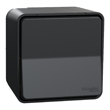 PUSH BUTTON - MUREVA STYL - SURFACE MOUNTED - IP55 - IK08 - AUTOMATIC CONNECTION - GREY. DIAYTAR NIGERIA brings the market to your fingertips with affordable prices and prompt delivery service.