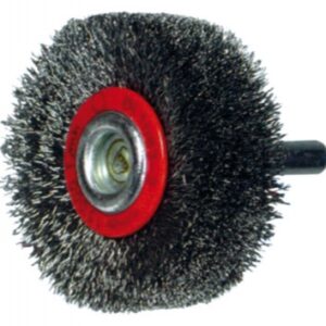 CIRCULAR BRUSH - WAVY STEEL WIRE 0.20 MM - Ø 70 MM - THICKNESS 18 MM - ROD 6. Shop with confidence at DIAYTAR NIGERIA, Nigeria's premier affordable e-commerce platform.