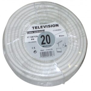 TV COAXIAL CABLE 17 VATCA CU CORE. Ø 1.10 Ø EXT. 4.8 MM 49 KG/KM WHITE - 10 M ROLL. Shop for everything you need at DIAYTAR NIGERIA, with budget-friendly prices and quick delivery.