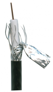 TV COAXIAL CABLE 19 PATCA COPPER CORE Ø 1MM Ø EXT. 6.8 MM 49 KG/KM BLACK - 500 M REEL. DIAYTAR NIGERIA: Where shopping meets satisfaction with affordable prices and prompt delivery services.