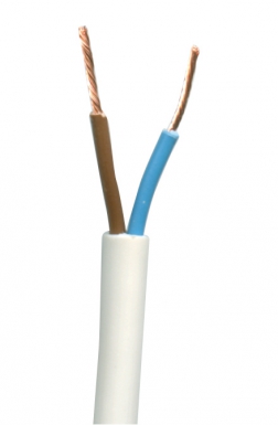 FLEXIBLE CABLE HO5VV-F BARE COPPER CORE WIRED 2X1 MM2 WEIGHT 64 KG/KM WHITE - 50 ML CROWN - PRICED PER 100 ML. Your digital shopping destination, DIAYTAR NIGERIA combines variety with affordability and quick delivery.