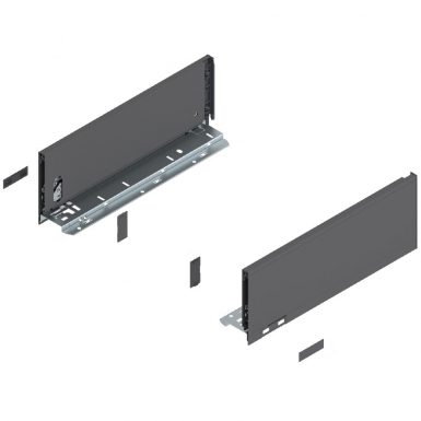 LEGRABOX SIDE, HEIGHT K (128.5 MM), LN=350 MM, RIGHT + LEFT, FOR LEGRABOX PURE - MAT ORION GREY COLOR. DIAYTAR NIGERIA: Making online shopping accessible with affordable prices and nationwide delivery service.