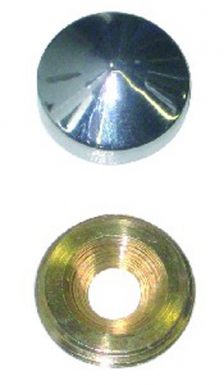 SCREW HEAD COVER 2 PIECES Ø 20 MM CONICAL MODEL CHROMED BRASS PACK OF 100. DIAYTAR NIGERIA: Bringing quality products to every Nigerian home at prices everyone can afford.