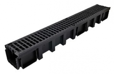 CHANNEL 130 X 1000 MM - 2 SCREWED COMPOSITE GRIDS - H 115 MM - BLACK COLOR. DIAYTAR NIGERIA brings affordable shopping to your fingertips with reliable delivery in less than 8 days.
