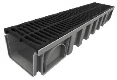 CHANNEL 200 X 1000 MM - 2 CAST IRON WALKWAY GRIDS - H 142 MM - LIGHT GREY / BLACK COLOR. DIAYTAR NIGERIA: Where affordability meets variety in Nigeria's most comprehensive online marketplace.