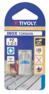 CARD 3 STAINLESS STEEL TORSION SCREWDRIVER BITS - FOR POZIDRIV SCREWS - Ø 1-2-3 - LENGTH 25 MM. Discover why millions choose DIAYTAR for affordable online shopping with delivery in just 5-8 days.