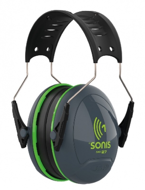 SONIS 1 NOISE-CANCELLING HEADPHONES - SNR 27 DB - ADJUSTABLE - ABS SHELL - DARK GREY/GREEN. DIAYTAR NIGERIA: Your trusted marketplace that combines variety, affordability and reliable shipping.