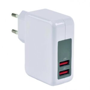 USB CHARGER ON 230V MAINS - 5V/2.4A (SMART CHARGE) + 1A. Shop from Nigeria's largest product selection at DIAYTAR, with budget-friendly prices and swift delivery.