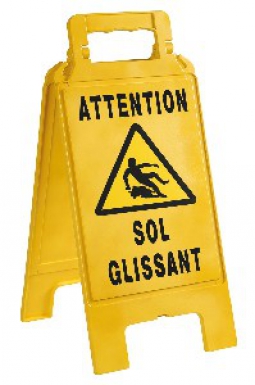 "CAUTION SLIPPERY FLOOR" EASEL - YELLOW, BLACK MARKING. Experience retail therapy without the financial stress at DIAYTAR NIGERIA's budget-friendly marketplace.