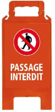 "NO PASSAGE" EASEL - RED, WHITE MARKING. Shop confidently with DIAYTAR NIGERIA, offering affordable prices and reliable delivery within a week.
