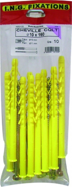 CQLT-R DOWEL Ø 10 X 160 MM BAG OF 10. Your complete shopping solution, DIAYTAR NIGERIA offers extensive choice with competitive prices and delivery.