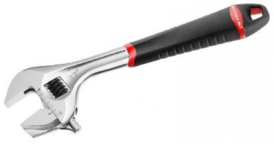 ADJUSTABLE WRENCH 101.12GR - OPENING 41 MM - REVERSIBLE JAWS - CHROME SHEATHED - LENGTH 301 MM. DIAYTAR NIGERIA: Creating access to affordable products for every Nigerian with our swift delivery service.