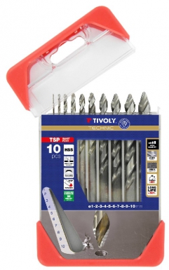 BOX OF 10 HSS METAL DRILL BITS CUT GROUND SHARPENING TIVOLY SMART POINT Ø 1 TO 10 MM. DIAYTAR NIGERIA: Where shopping meets satisfaction with affordable prices and prompt delivery services.