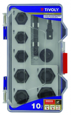 10-PIECE SET - 7 EXTRACTION SOCKETS 3/8" DRIVE Ø 10 TO 19 MM + ACCESSORIES - IMPACT. Your trusted marketplace, DIAYTAR NIGERIA offers comprehensive selection with budget-friendly delivery.