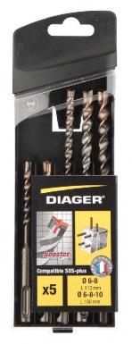 BOX OF 5 BOOSTER PLUS DRILLS LG 110 MM Ø 6-8 / LG 160 MM Ø 6-8-10. Shop across categories with ease at DIAYTAR NIGERIA, delivering affordability within the week.